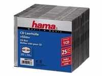 Hama CD Slim Box, black, pack of 25 pcs 1 Disks Schwarz