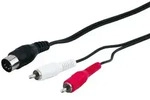 AccuCell Goobay 50014 Audio Kabeladapter, DIN-Stecker zu stereo Cinch-Stecker, 1.5 m
