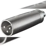 Goobay 27458 XLR Adapter, Cinch Buchse zu XLR Stecker - XLR-Stecker (3-Pin) >