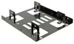 DeLock Speichereinschubadapter 8,9 cm bis 2 x 6,4 3.5" to 2 x 2.5" Schwarzer
