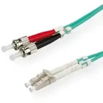 ROLINE LWL-Kabel 50/125&mu;m OM3, LC/ST, t&uuml;rkis, 3 m