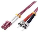 VALUE LWL-Kabel 50/125&mu;m OM4, LC/ST, LSOH, violett, 3 m