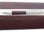 Faber Castell F&uuml;ller e-motion Birnb/Chr dunkelbraun Feder F