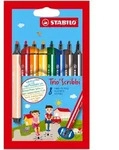 Stabilo&reg; 368/8-01 Dreikant-Fasermaler Trio&reg; Scribbi - Etui mit 8 Stiften