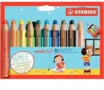 Stabilo woody 3 in 1, Swano 10er Etui inkl. Spitzer