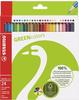 STABILO Farbstifte GREENcolors, Kartonetui mit 24 Stiften