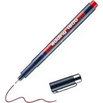 edding 1800 Fineliner Extra Fein Rundspitze - 0,25 mm Rot Nachf&uuml;llbar