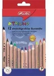 herlitz Buntstifte Jumbo dreikant unlackierten Zedernholz VE= 12 St&uuml;ck