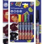 Marabu 0118 00 080 Textil Painter plus, 5er-Blister-Sortierung, 5 x 3 mm