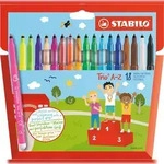 STABILO 18 Filzstifte mit mittlerer Spitze Trio A-Z, davon 3 Neonfarben