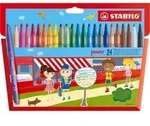 Filzstift - STABILO power - 24er Pack - mit 24 verschiedenen Farben