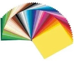 Folia Bastelpapier Farbig sortiert 130 g/m2 50 Blatt