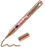 edding 751 Permanent Lackmarker Kupfer Fein Rundspitze 1 - 2 mm Wasserbest&auml;ndig