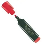 Faber-Castell Textliner 48 Textmarker Rot Mittel Keilspitze 1 - 5 mm Nachf&uuml;llbar