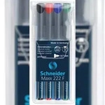 Schneider Universalmarker Maxx 222 F 4er Etui, farbig sortiert
