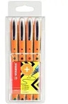 Stabilo worker 4er Etui 0,5mm Rollerball