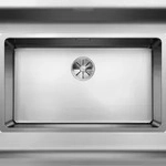 BLANCO GmbH + Co KG BLANCO ANDANO 700-IF Flachrandsp&uuml;le / Edelstahl / Stopfen -