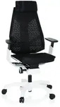 hjh OFFICE B&uuml;rostuhl / Drehstuhl GENIDIA PRO WHITE Netzstoff schwarz
