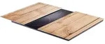 Zeller 2er Herdabdeckplatten `Wood` Glas