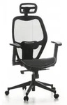 B&uuml;rostuhl / Chefsessel AIR-PORT Netzstoff schwarz hjh OFFICE