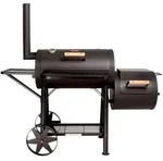 TAINO YUMA Massiver Smoker BBQ Grillwagen Holzkohle-Grill 90kg 3,5mm Offset
