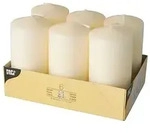 Starpak 6 Stumpenkerzen &Oslash; 60 mm &middot; 115 mm creme