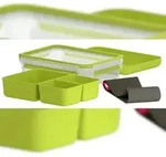 Emsa Lebensmittelbox CLIP & GO Gr&uuml;n