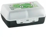 EMSA Variabolo Soccer, Brotdose, Brotbox, Kinderdose, Lunchbox, Trennwand, Schwarz, 7