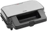 Bestron 3-in-1 Kontaktgrill 900 W Schwarz Edelstahl ASG90XXL