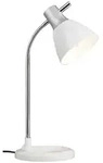 BRILLIANT JAN Tischleuchte 52 cm Metall / Kunststoff Silber / wei&szlig;, 92762/05