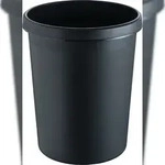 helit Papierkorb 45L - schwarz