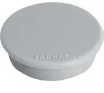 Franken Magnete HM3812 Grau 3,8 x 3,8 cm 10 St&uuml;ck