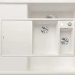 BLANCO GmbH + Co KG BLANCO AXIA III 6 S Einbausp&uuml;le / SILGRANIT / Wei&szlig; / Becken