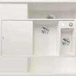 BLANCO GmbH + Co KG BLANCO AXIA III 6 S-F fl&auml;chenb&uuml;ndige Sp&uuml;le SILGRANIT Wei&szlig;