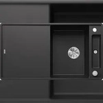 BLANCO GmbH + Co KG BLANCO AXIA III 5 S-F fl&auml;chenb. Sp&uuml;le SILGRANIT Anthrazit
