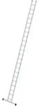 Stufen-Anlegeleiter aus Aluminium, rutschsichere nivello&reg;-Leiterschuhen, 22 Sprossen