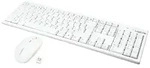 LogiLink 2.4 GHz Tastatur Maus Kombination Funk wei&szlig; (1er Faltschachtel)