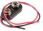 goobay 1x 9V Block Batteriehalter - lose Kabelenden, wasserabweisend &ndash; 9V Batterie
