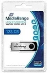 MEDIARANGE MR913 - 128 GB - USB Typ-A - 2.0 - 10 MB/s - Drehring - Schwarz - Silber