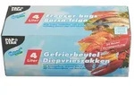Papstar Gefrierbeutel, 4 L, 40 cm x 25 cm, TRANSPARENT, 60 St&uuml;ck