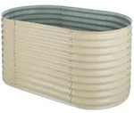 Blumfeldt High Grow Hochbeet Gartenbeet 1,6m Zink-Alu-Beschichtung beige Creme