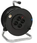BACHMANN Kabeltrommel 4-fach mit Thermoschutz, 25 m