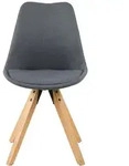 Ebuy24 Dima Esszimmerstuhl grau. 2er Set