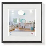 walther + design Lifestyle Kunststoff Bilderrahmen 20x20 cm SCHWARZ