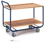 Rollcart 2 Etagen, 20 mm RH Tischwagen 06-7026, Ladefl&auml;che 1000x575mm, Tragkraft 150