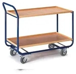 Rollcart 2 Etagen, 20 mm RH Tischwagen 06-7025, Ladefl&auml;che 775x475mm, Tragkraft 150