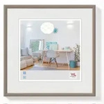 walther + design Lifestyle Kunststoff Bilderrahmen 10x10 cm STAHL