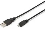 ASSMANN USB 2.0 Kabel Typ A-mikro B 1.8m USB 2.0 sw.