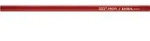Zimmermannsbleistift L.24cm oval rot pol. LYRA Profi-Qualit&auml;t