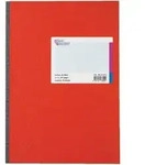 K&ouml;nig & Ebhardt Notizbuch DIN A4 Kariert 70 g/m2 Rot 96 Blatt